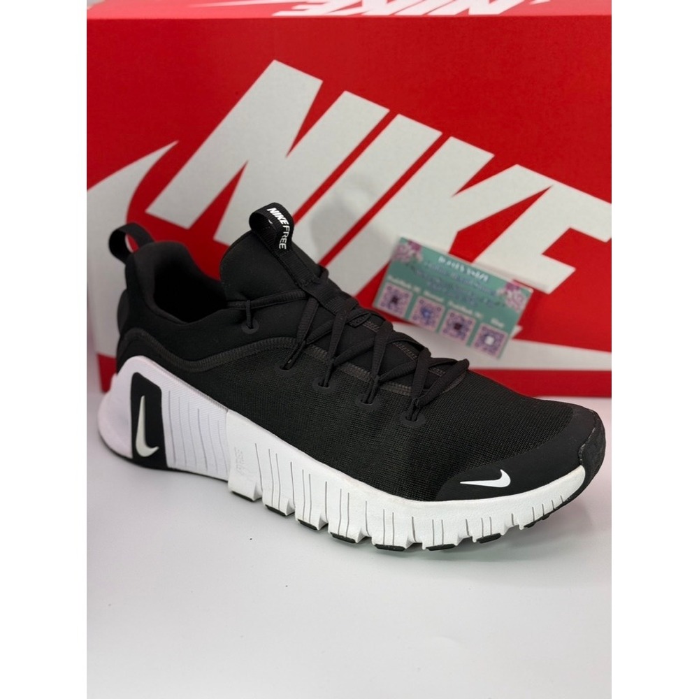 Nike Free Metcon 6 Mens Training Shoes Black White FJ7127-001 Size 11.5